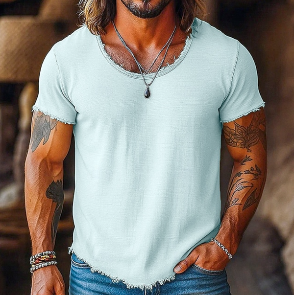 Raulino - Camiseta Masculina Gola Redonda