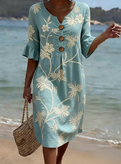 Josiane - Vestido Casual Feminino com Estampa Floral