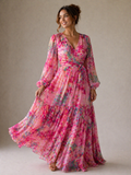 Fernanda - Vestido Envelope com Estampa Floral