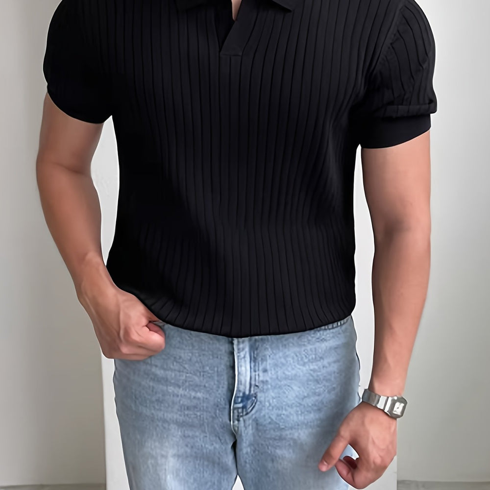 Ezequiel - Camisa Polo Masculina Texturizada Refinada