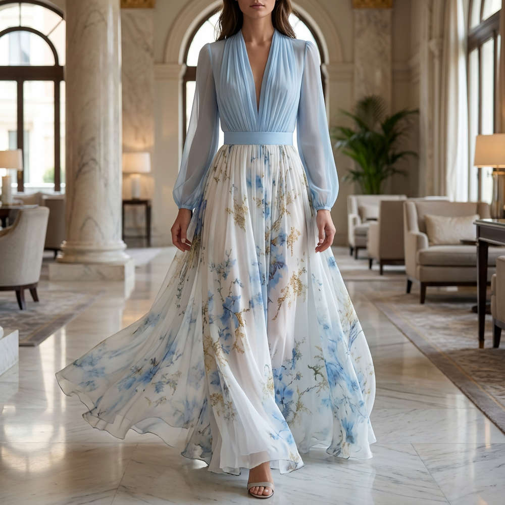 Valdete - Vestido Longo Floral