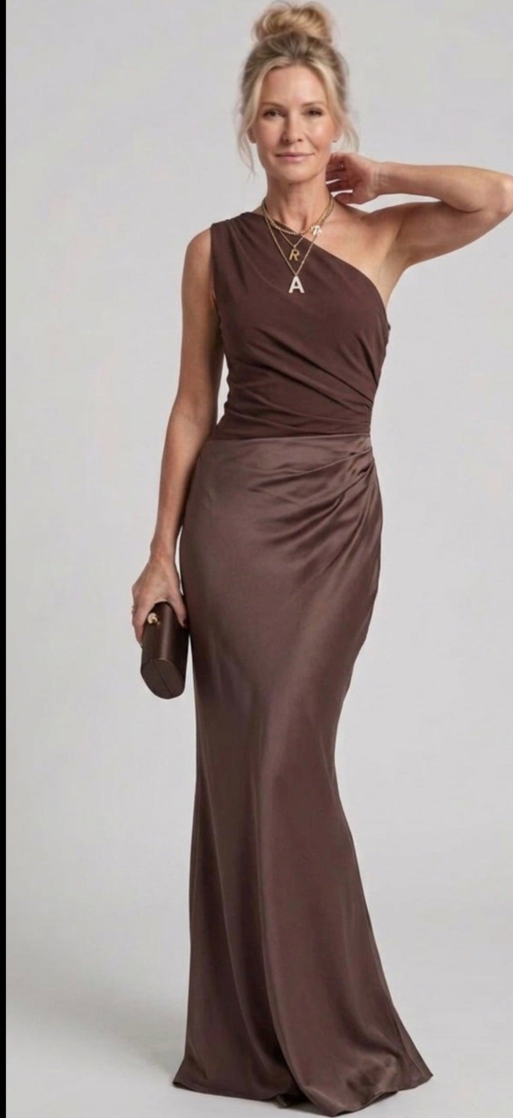 Alana - Vestido Longo Acetinado