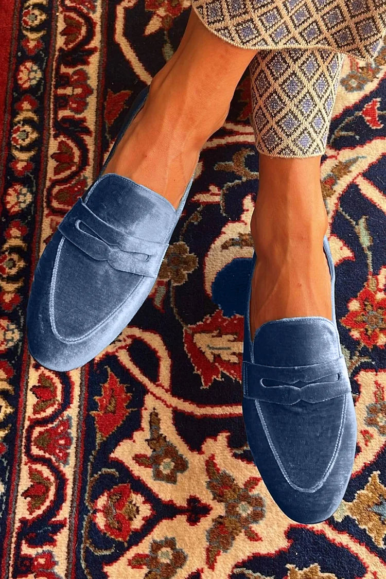 Noemi - Mocassim Penny de Toque Macio com Salto Empilhado