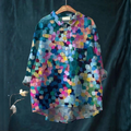 Ester - Blusa com Estampa de Pontos Coloridos