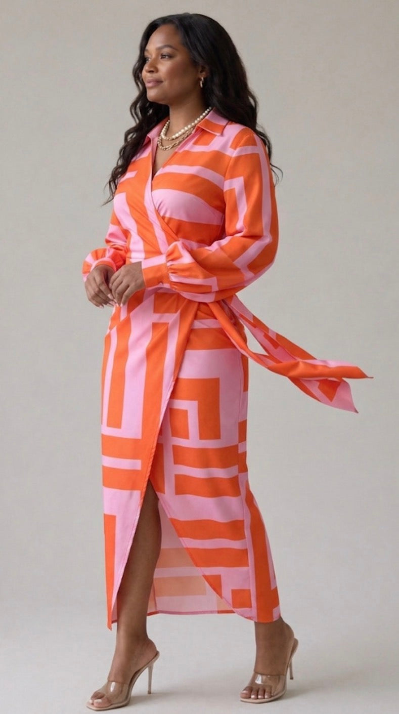Gabriela - Vestido Envelope Estampado