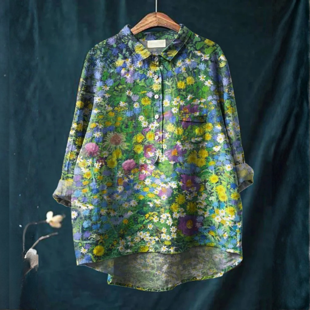 Diana - Blusa com Estampa de Flores do Campo