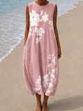 Elizabeth - Vestido Midi Soltinho Sem Mangas