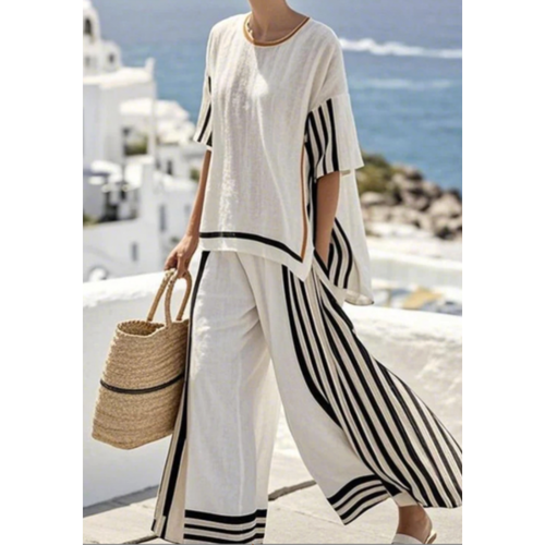 Custódia - Conjunto Feminino Listrado