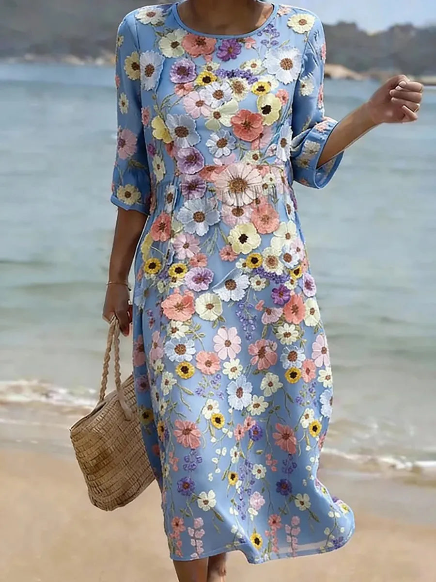 Lívia - Vestido Casual Feminino com Estampa Floral