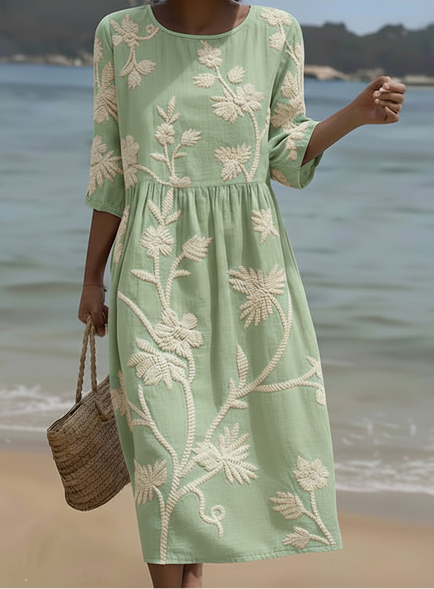 Laura - Vestido Casual Feminino com Estampa Floral