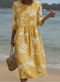 Larissa - Vestido Casual Feminino com Estampa Floral