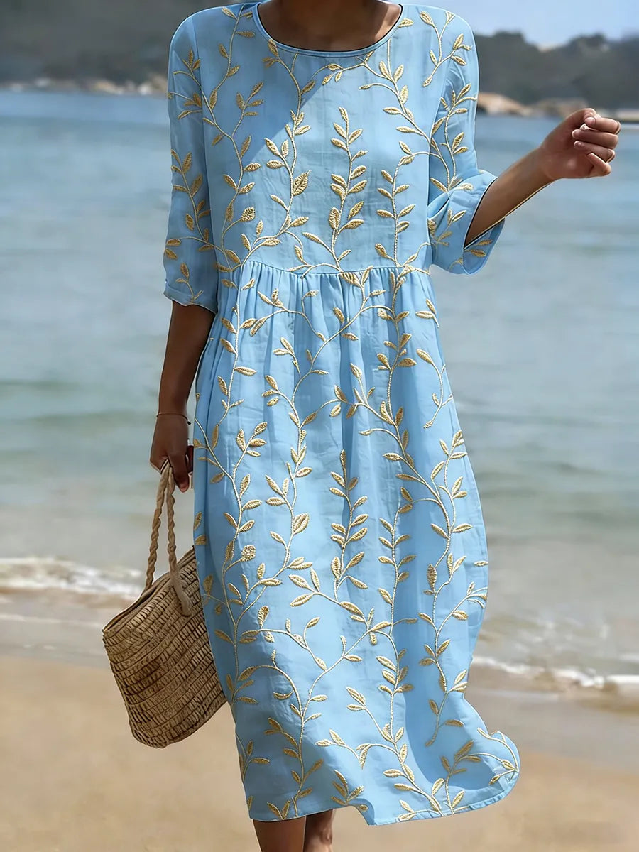 Ivone - Vestido Casual Feminino com Estampa Floral