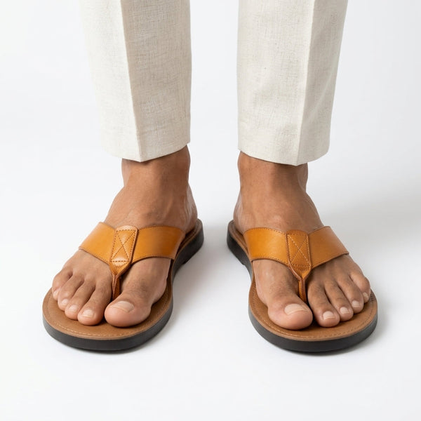 Policarpo - Sandália Masculina de Couro
