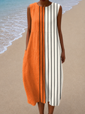 Natália - Vestido Midi Soltinho Sem Mangas