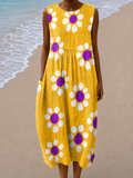 Lily - Vestido Midi Soltinho Sem Mangas