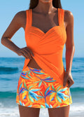 Abigail - Tankini com Saia de Estampa Tropical