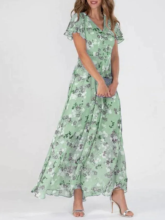 Giovana - Vestido Glamouroso que Disfarça a Barriga