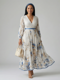 Rielle - Vestido Midi Envelope Plissado