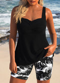 Edith - Tankini Decote Coração com Bermuda Estampada