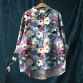 Francisca - Blusa com Estampa Floral Pintada