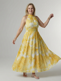 Sylin - Vestido Midi Frente Única Franzido