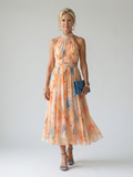 Alessandra - Vestido Midi Frente Única Suave