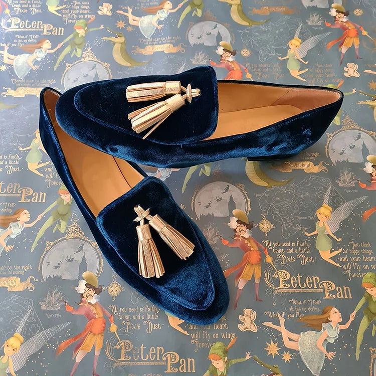 Celestia - Mocassim Aveludado com Tassel Duplo