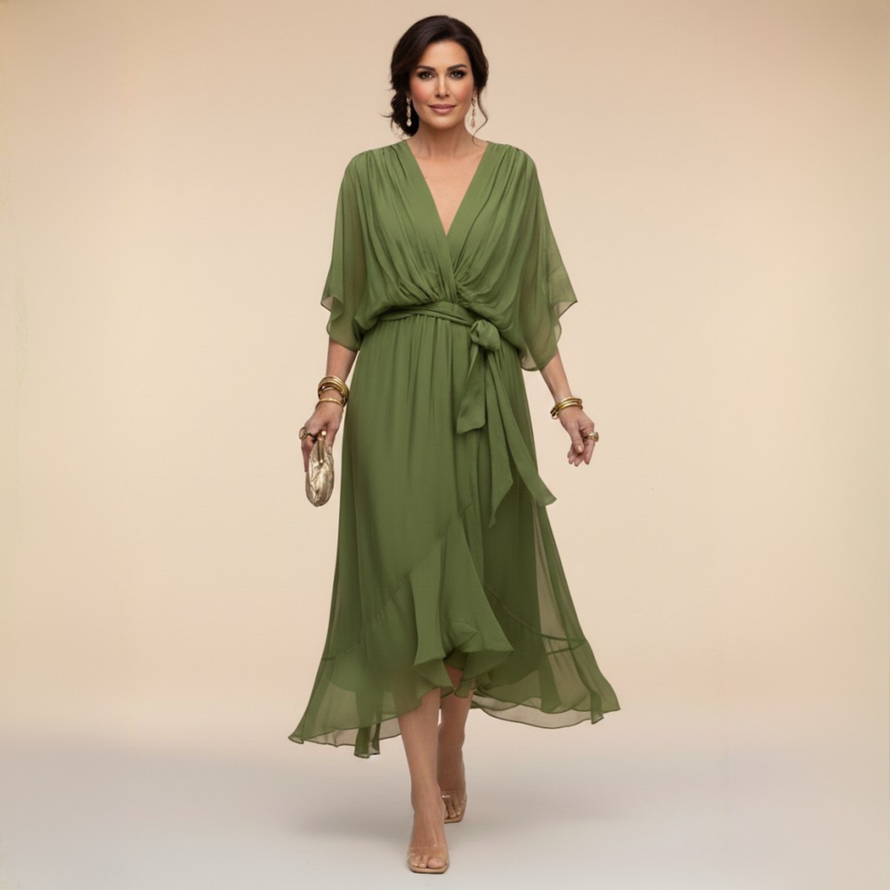 Monica - Vestido com Decote V