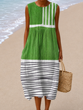 Lucy - Vestido Midi Soltinho Sem Mangas