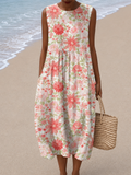 Anna - Vestido Midi Soltinho Sem Mangas