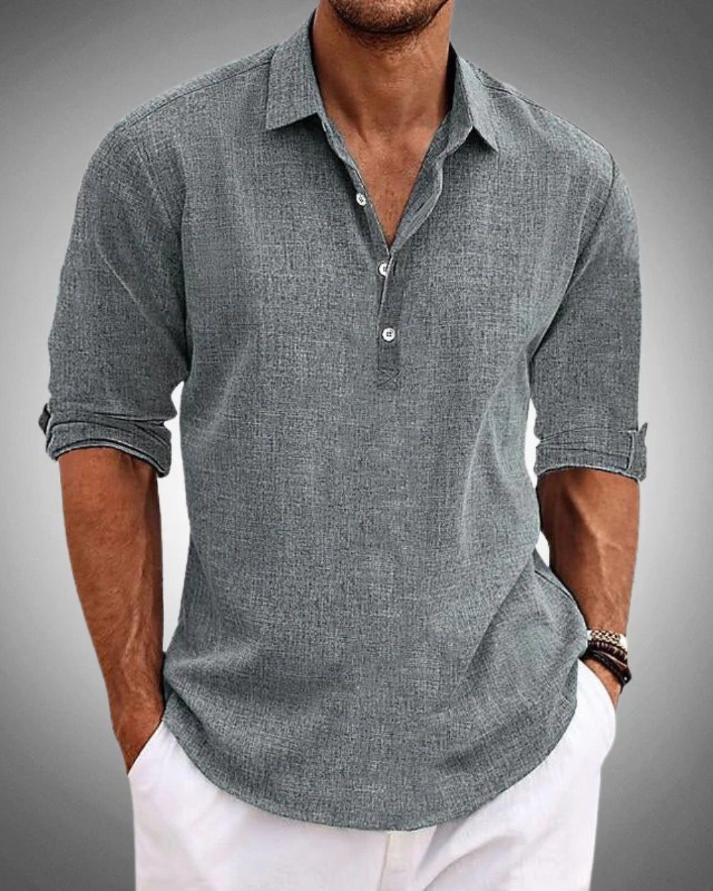 Fulgêncio - Camisa Masculina com Botões