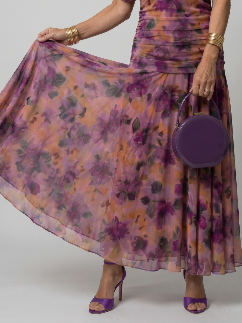 Celina - Vestido Midi Fluido Ombro a Ombro