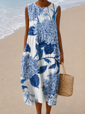 Olivia - Vestido Midi Soltinho Sem Mangas