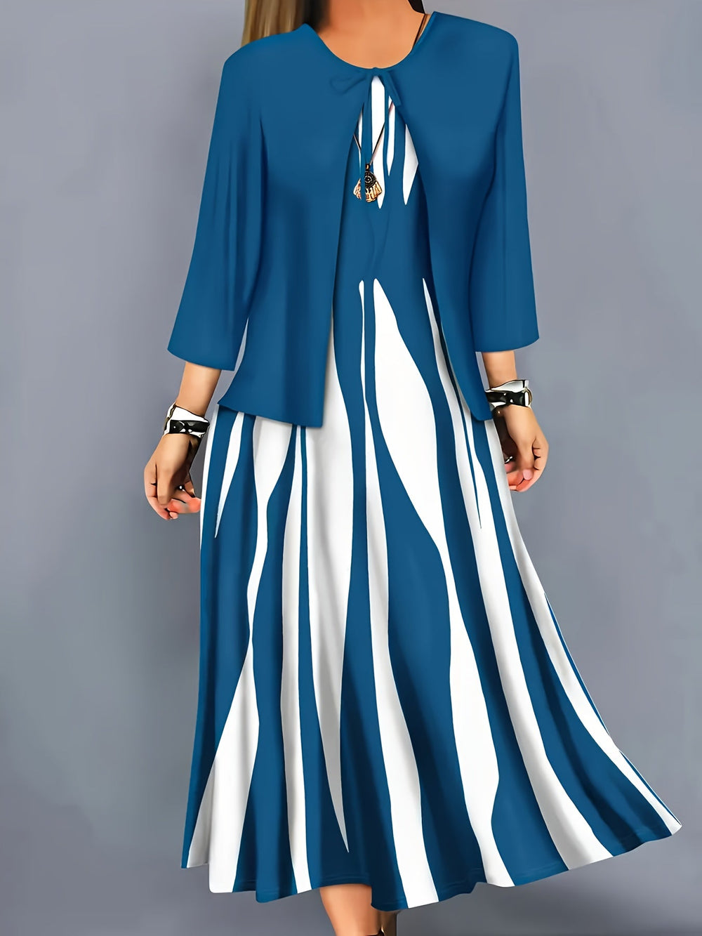 Ionete - Vestido de Festa Elegante Fluido
