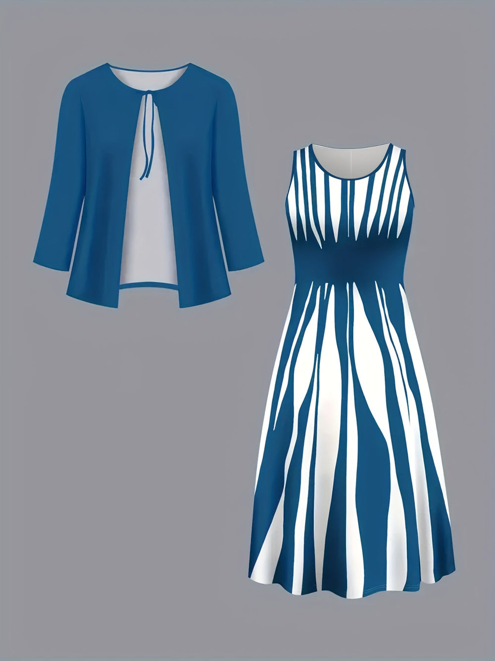 Ionete - Vestido de Festa Elegante Fluido