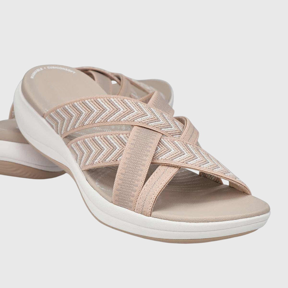 Jade - Chinelo Slide com Tiras Elásticas Cruzadas