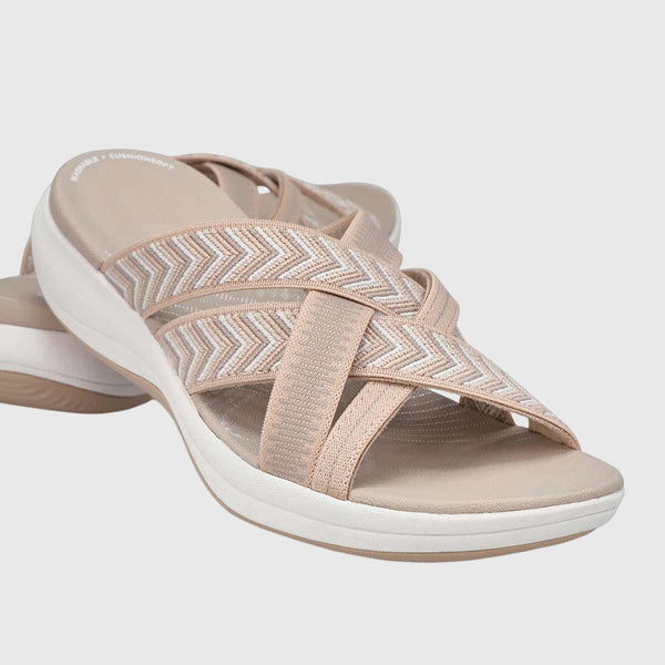 Jade - Chinelo Slide com Tiras Elásticas Cruzadas