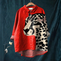 Denise - Blusa com Rosto de Guepardo