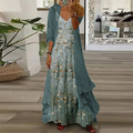 Alice - Vestido Longo De Alças Com Quimono