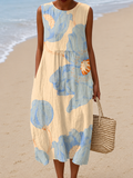 Sarah - Vestido Midi Soltinho Sem Mangas