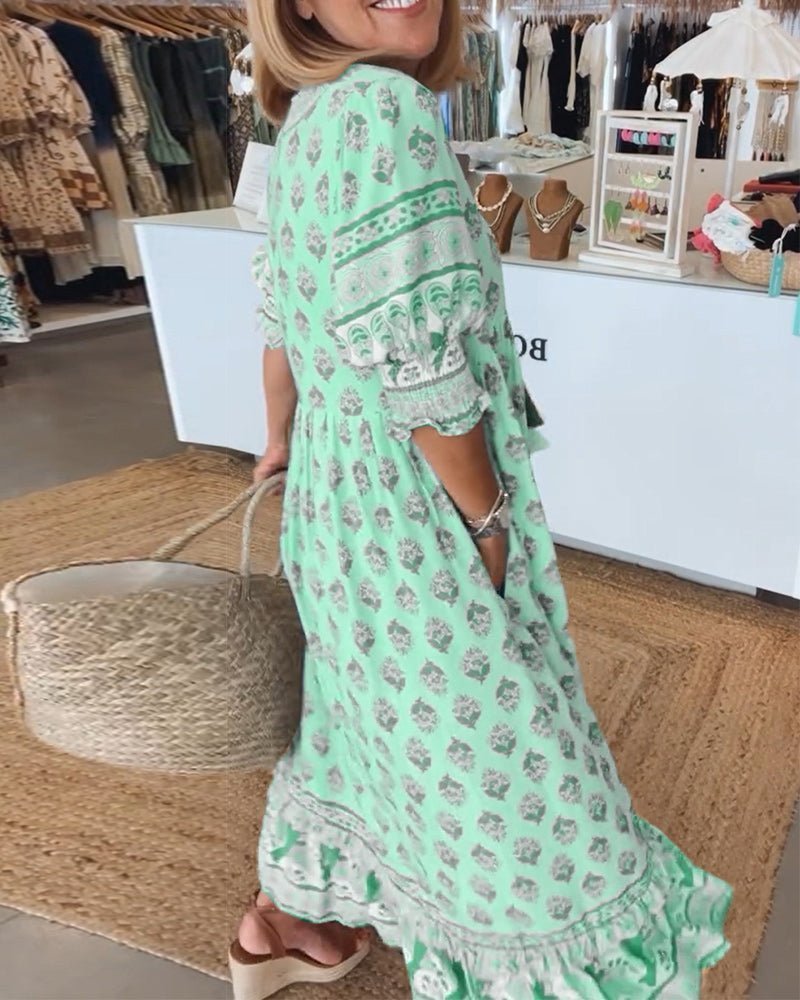 Rosangela - Vestido Midi Floral