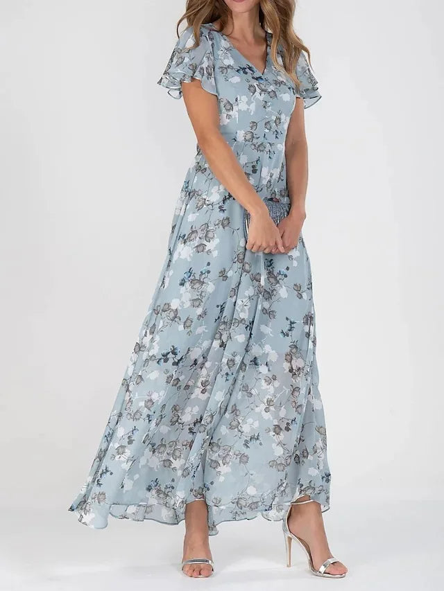 Giovana - Vestido Glamouroso que Disfarça a Barriga