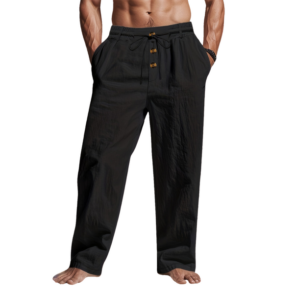 Ubirajara - Calça Masculina Solta com Cordão