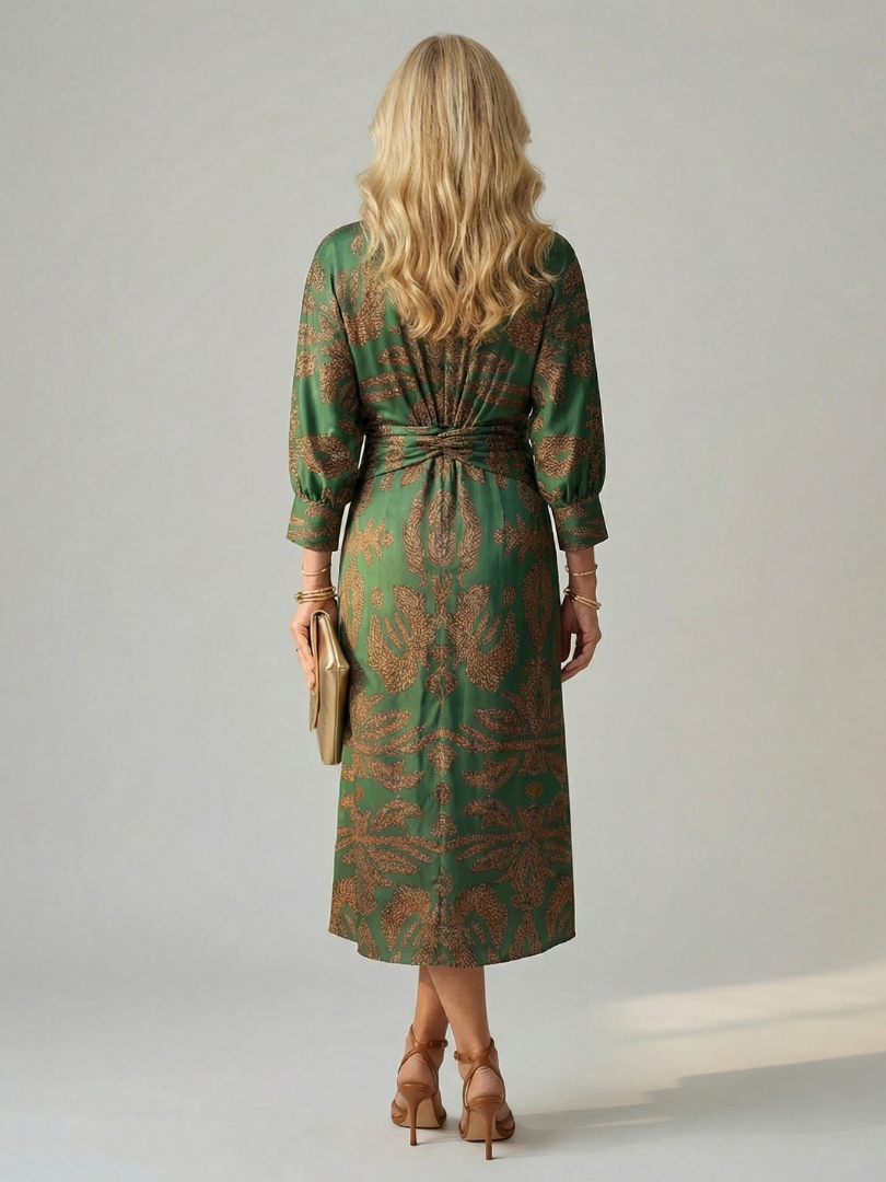 Rafaela - Vestido Midi Envelope Natural