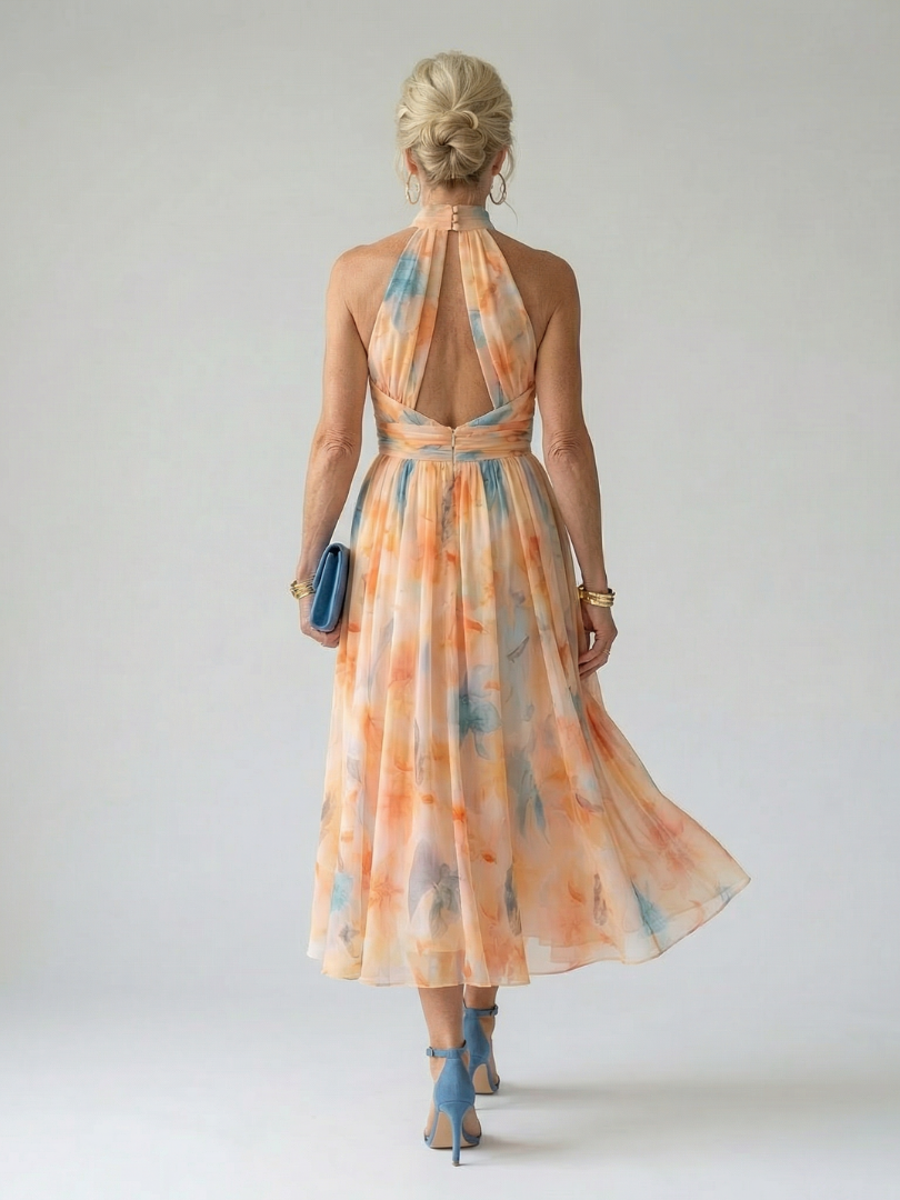 Alessandra - Vestido Midi Frente Única Suave