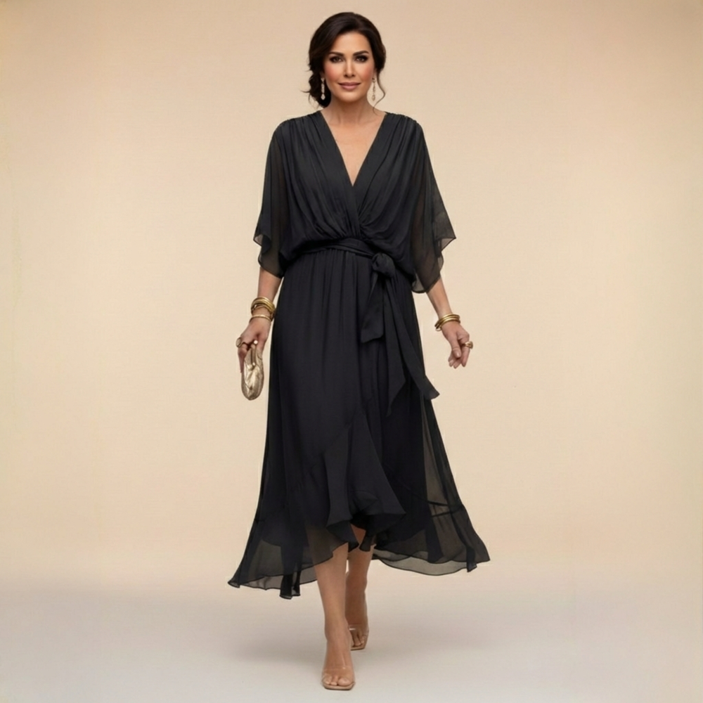 Monica - Vestido com Decote V