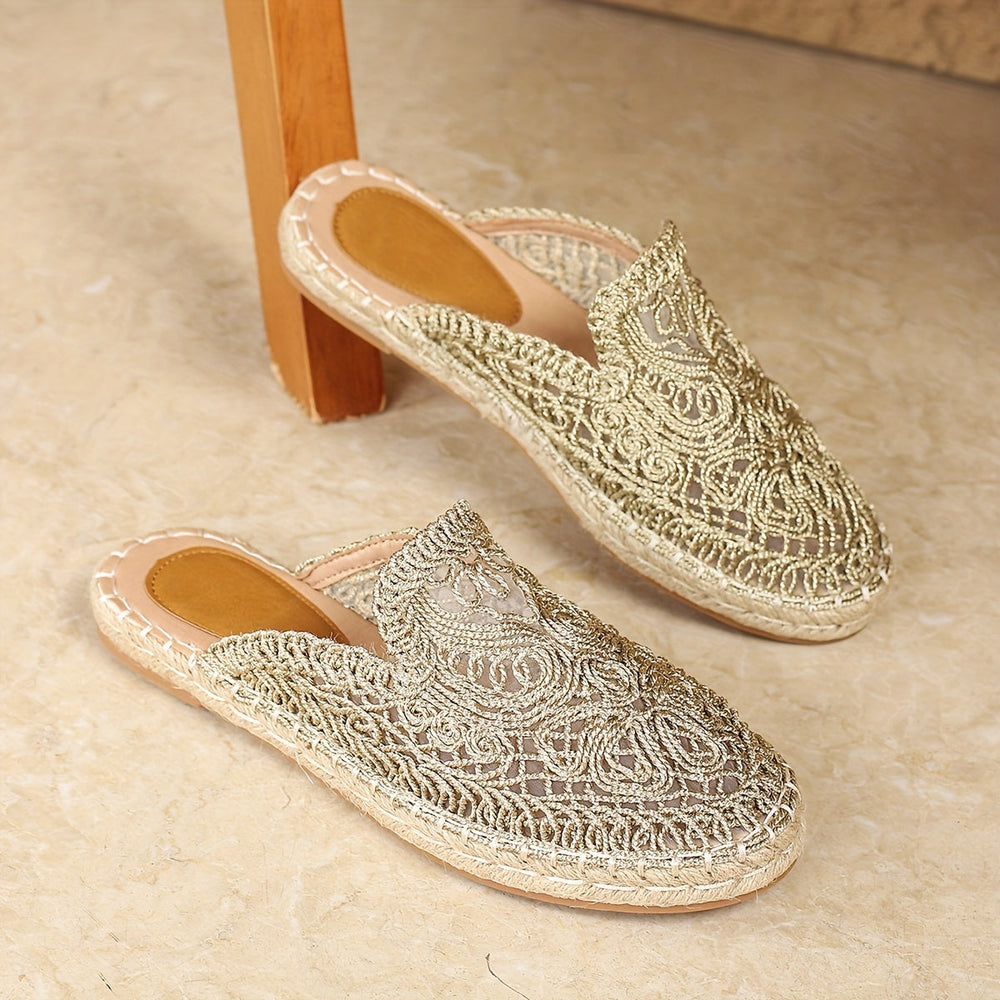 Ermelinda - Sandália Feminina Slip On Trançada