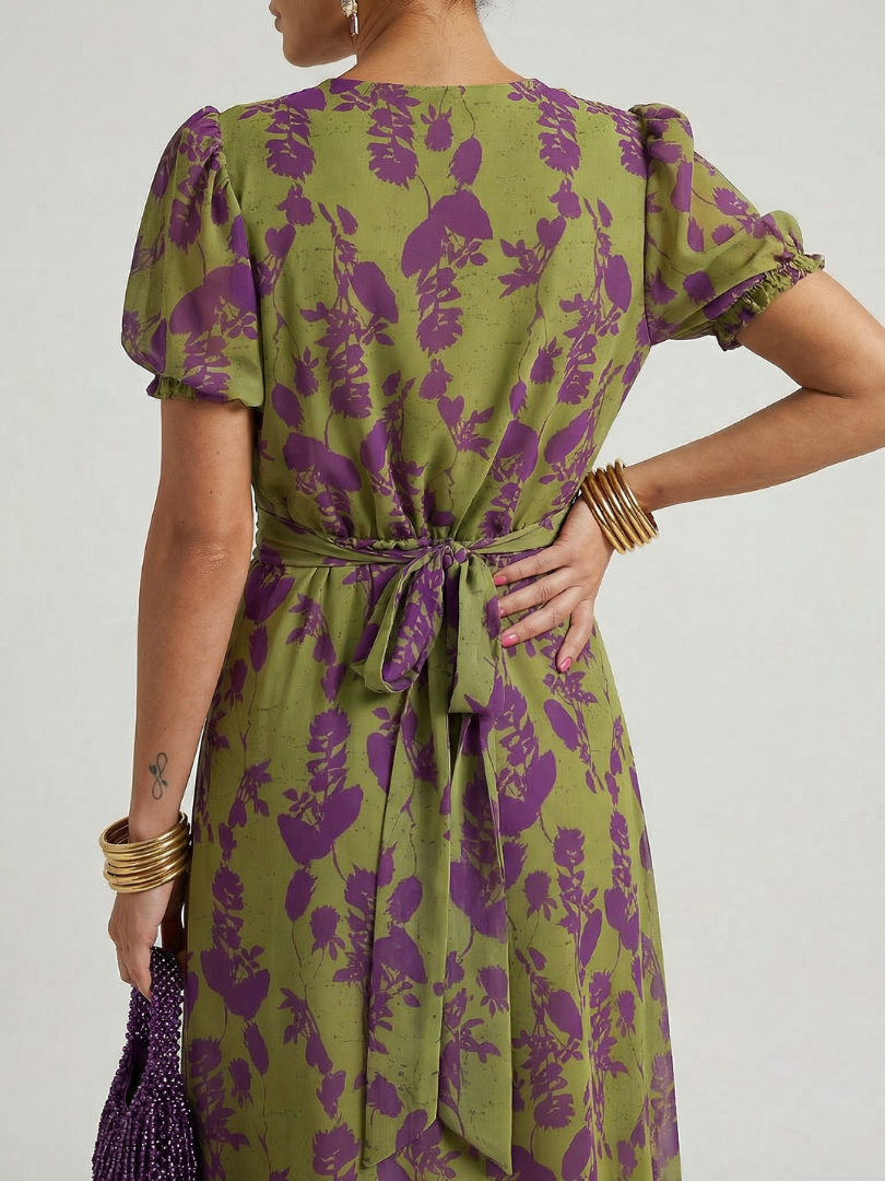 Brenda - Vestido Midi Floral Soltinho