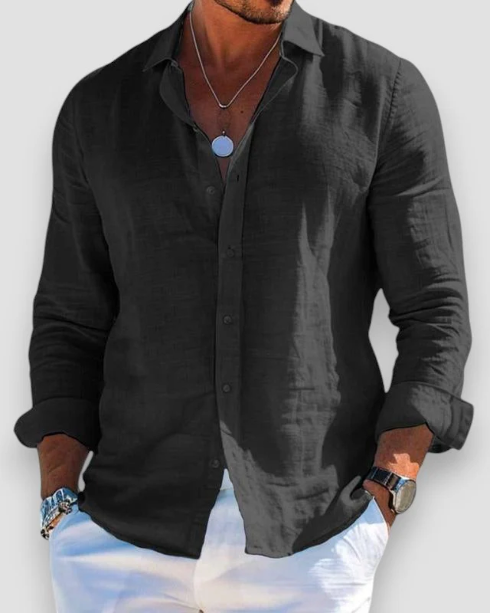 Honório - Camisa Masculina Manga Longa