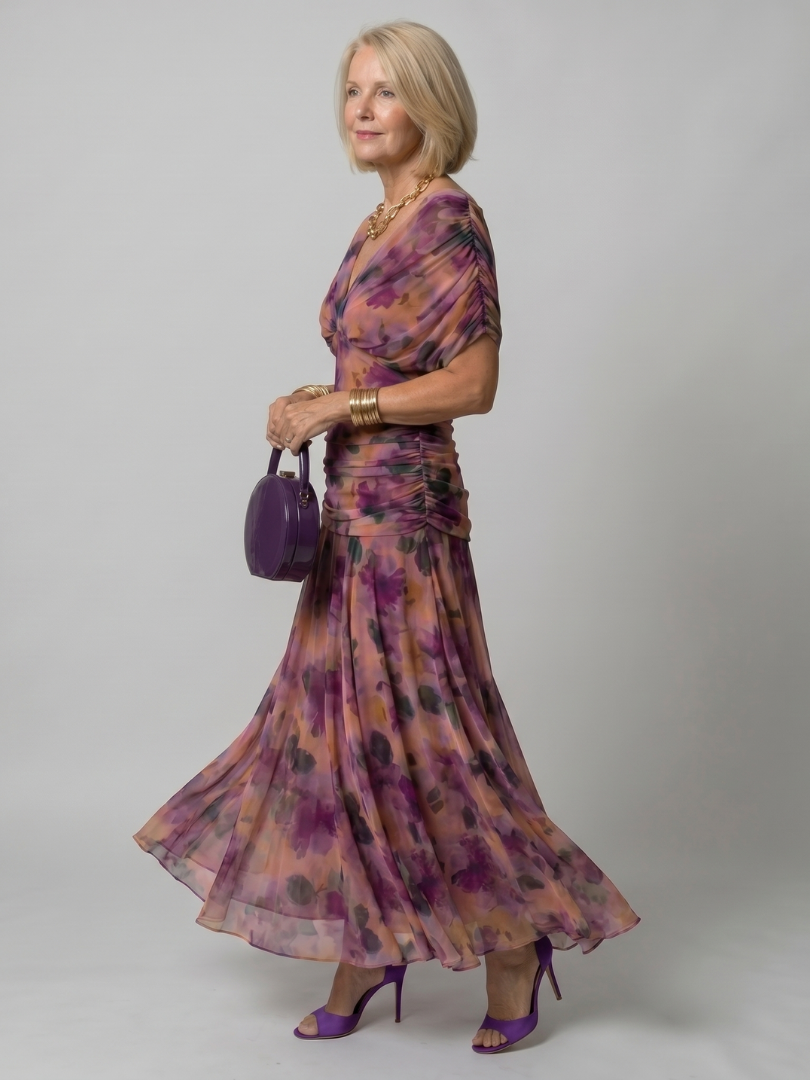 Alessandra - Vestido Midi Fluido